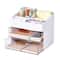 White Storage Organizer with Clear Drawers by Simply Tidy®